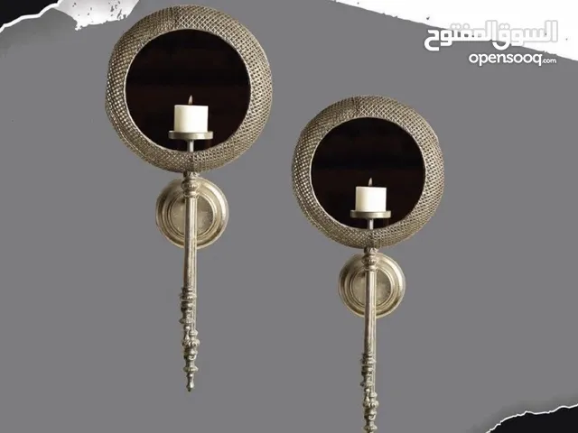 شمعدان تعليق لون فضي جديد عدد 2