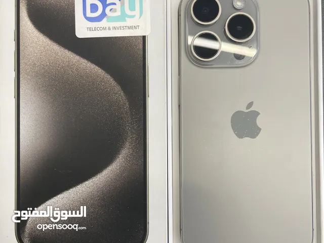 Iphone 15 pro 128gb used natural titanium ايفون 15 برو مستخدم بحالة الجديد مع كرتونتو وجميع اغرضو