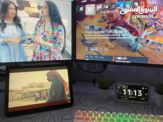 Two screens 24 inch 180Hz 0.5ms with Alexa 3rd generation device
