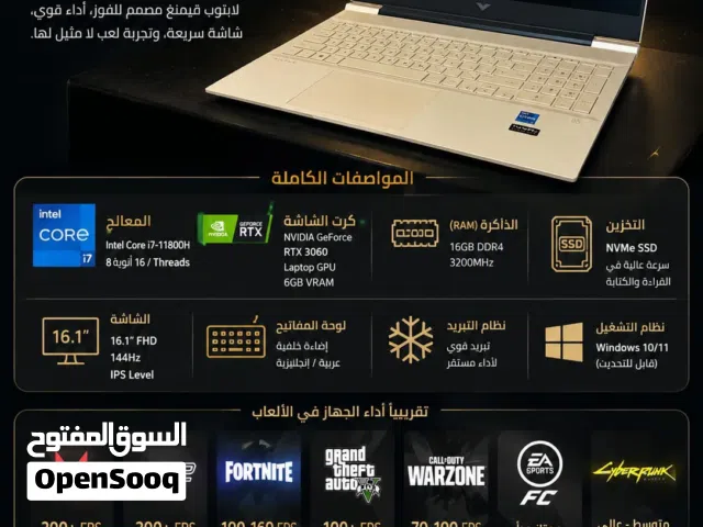 HP Victus 16-d0020ne (موديل 2021)
