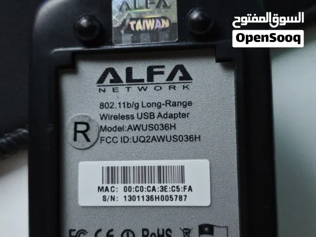ألفا ادابتر الاصلي إصدار تايوان مع التوصيل لجميع محافظات العراق alfa adapter awus036h