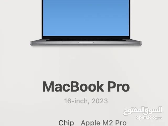 Macbook M2 Pro 2023 , 16 inch, 1 TB SSD, Warranty Till December 2024