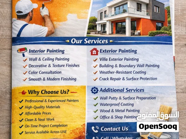 Affordable Painting Service in UAE with Expert Hands