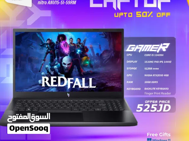 لابتوب ايسر اي 5 Laptop Acer i5 RTX2050 بافضل الاسعار