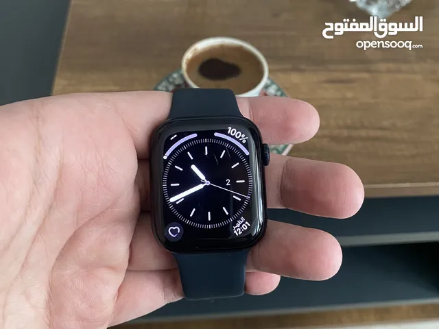 ساعة ابل جيل تاسع اسود نظافة 100 وبطارية 100