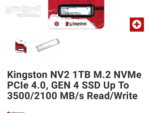 Kingston NV2 1TB M.2 2280 NVMe PCIe 4.0 Internal SSD Up to 3500 MB/s
