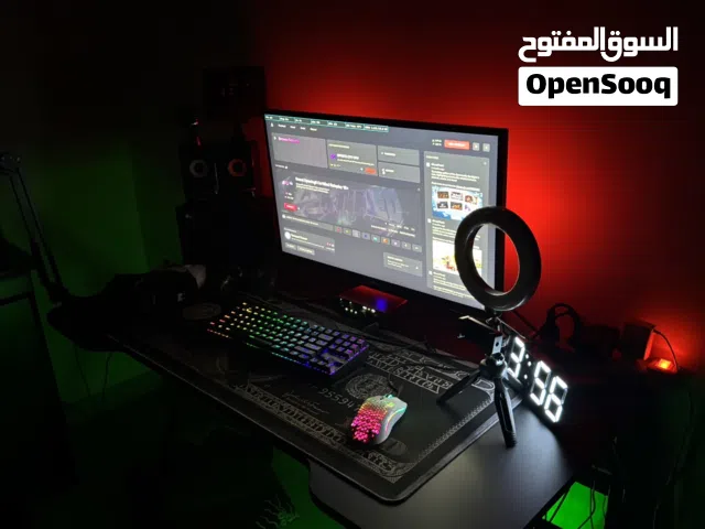 Pc للبيع كمبيوتر كامل ملحقاتو مواصفات عاليه وجميل للألعاب الثقيله مواصفات بالوصف