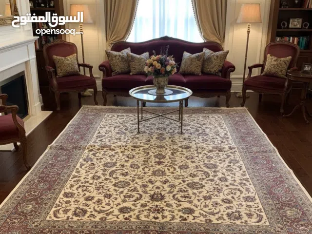 Elegant Design Iranian Semi Handmade silk carpet.