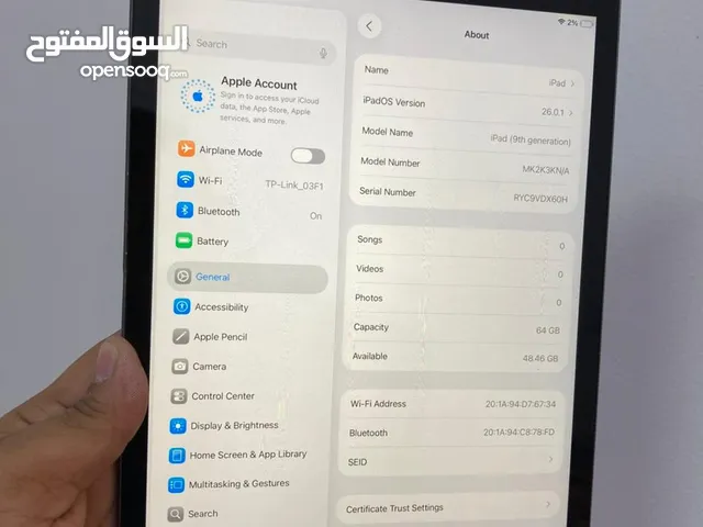 Apple ipad 9th generation 2021model its very good condition