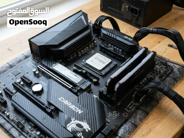 Ryzen 7 5800X + MSI B550 Carbon WiFi + 16GB DDR4 3200MHz. Pc parts  قطع بي سي للبيع