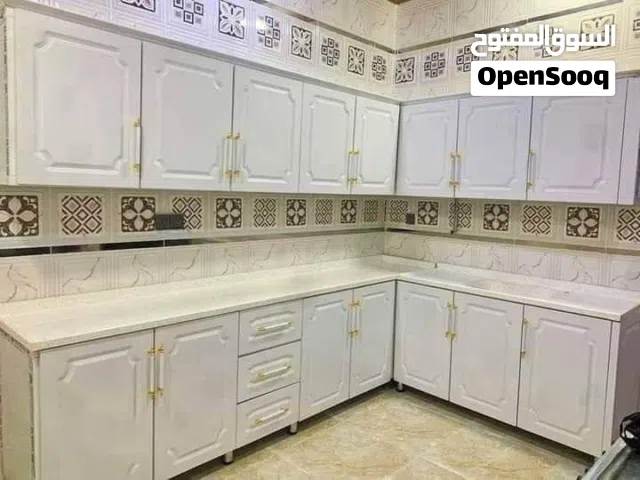 كاونتر جاهز 3 متر ابواب hdf هيكل mdf