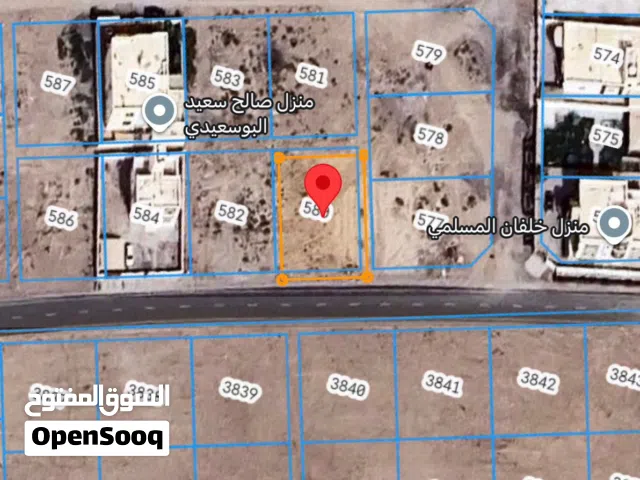 للبيع ارض سكنية ممتازة في بركاء حي عاصم زاوية ، رقم القطعة (13) .