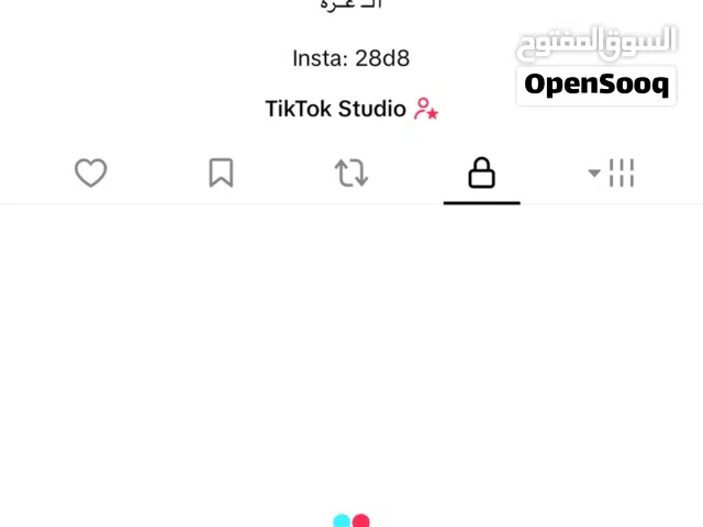 حساب تيك توك للبيع