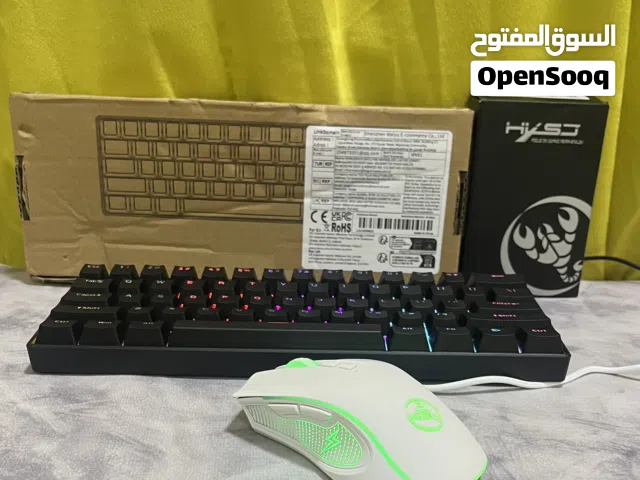 ماوس و كيبورد ميكانيكي للبيع جديد