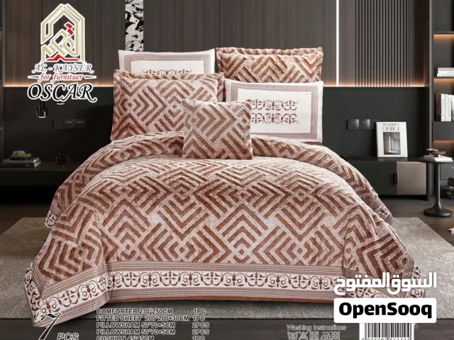 لحاف فرو الثعلب ووجه مخملي محفر ثقيل فاخر