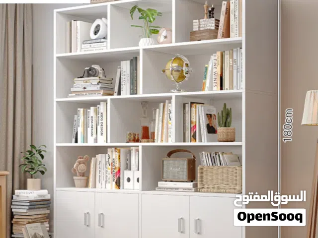 مكتبة كتب خشب قياس كبير