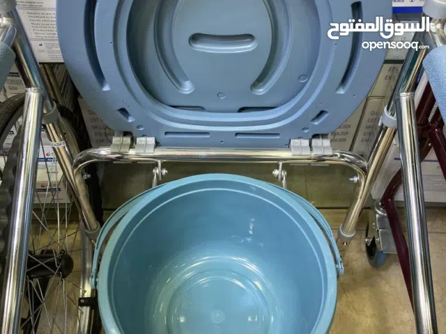 حمام متنقل جديد ستيل كامل لكبار السن عجلات ومطوي