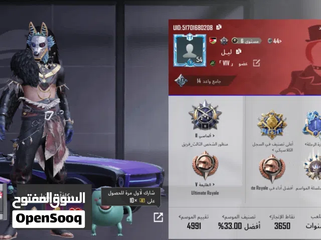 Pubg Accounts and Characters for Sale in Mafraq