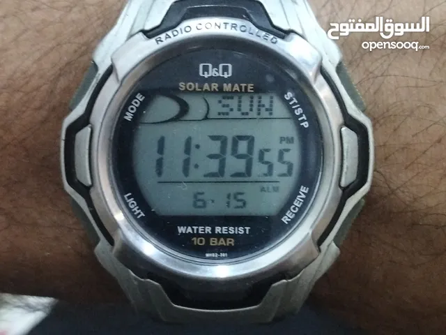 ساعة Q&Q من شركة سيتزن رقمية سولر طاقة شمسية ساعة سيكو تيتانيوم من انتاج 1970 ساعة مولينگا جيبي