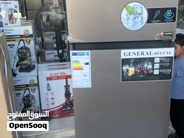 ثلاجه جنرال 18 قدم انفرتر نوفروست ستيل سلفر سعر حرق