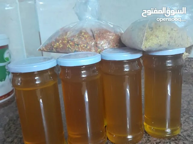 عسل الربيع عجلون  مكفول وحبوب لقاح طازجه