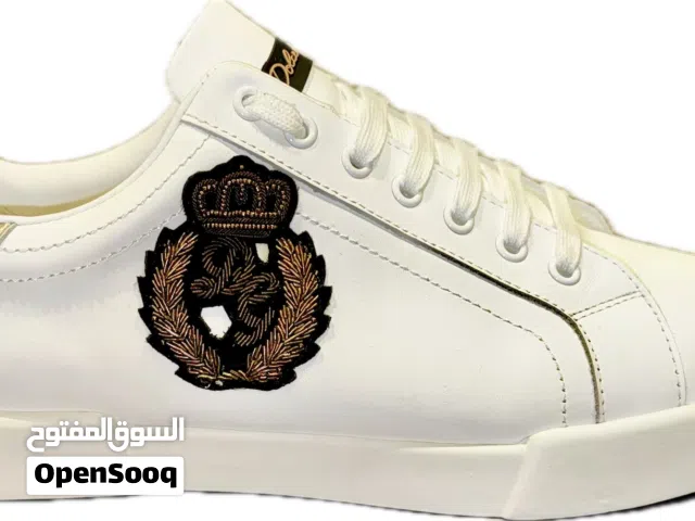 Dolce & Gabbana Portofino Crown Patch leather sneakers