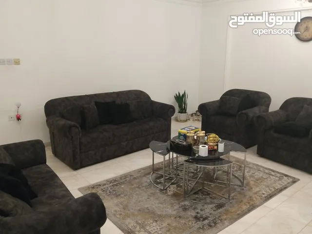Seven-seater furniture, brand new, unused, and the table in the middle of the sofa and next to the s