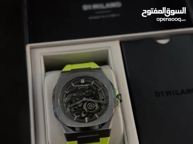 D1 Milano Men’s Skeleton Automatic Watch - Luxury Italian Timepiece with Stainless Steel Case.