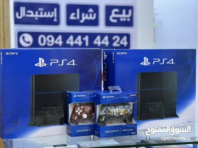 بليستيشن 4 fat ذاكره 500g (مهكر مع باقه العاب)