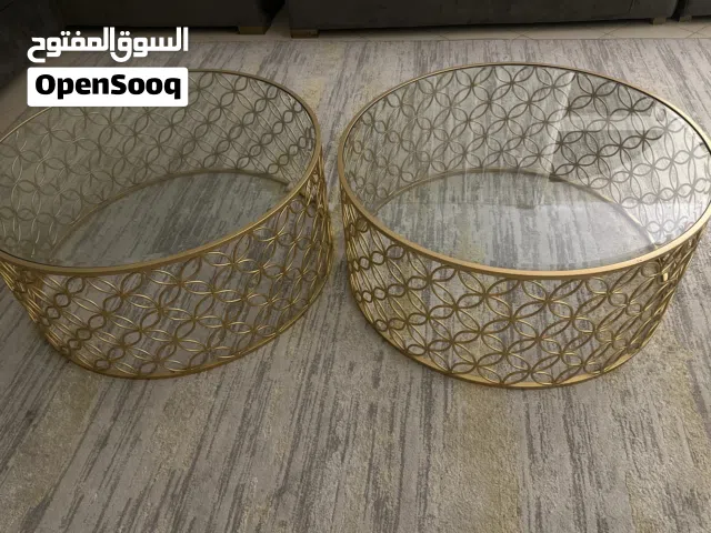 طاولتين زجاج