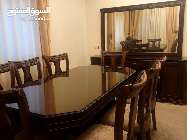 طاوله سفره 8كراسي مع بوفيه خشب فاخر