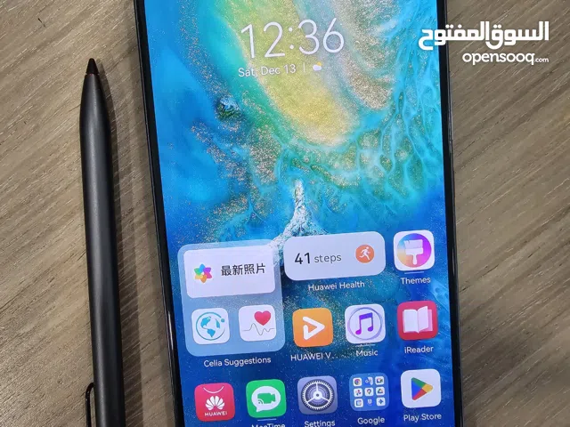 للبيع تلفون هواوي ي ميت 20 اكس مستخدم بحالة ممتازة مع قلم هواوي الاصلي For sale Huawei mate 20 X in