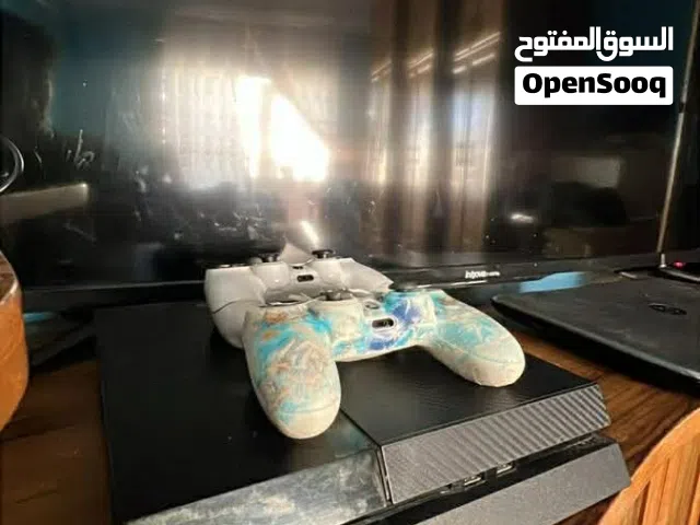 PS4 Fat مستعمل بحالة ممتازة مع إيدتين أصليتين
