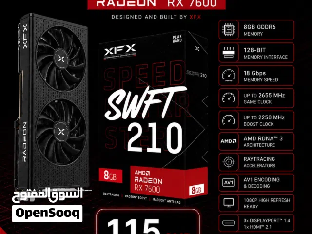 AMD Radeon RX Series Available by  XFX متوفرة كروت شاشة