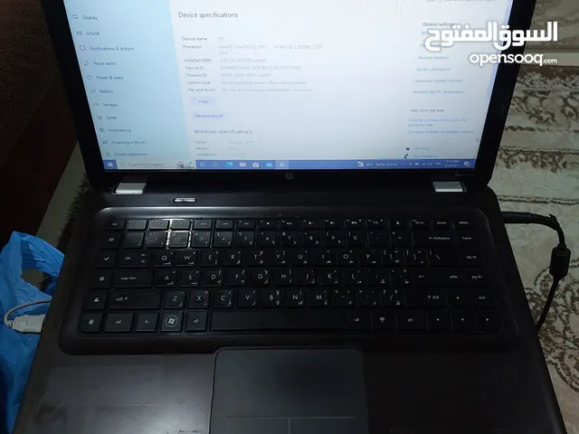 للبيع لاب توب اتش بى I5 HP Laptopمستعمل بحاله ممتازه