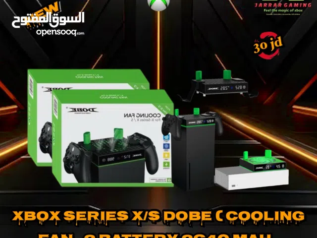 Xbox series x/s cooling fan with 2 Battery 2840 Mah  بطاريتين شحن 2840 امبير ومروحه تبريد سيريس