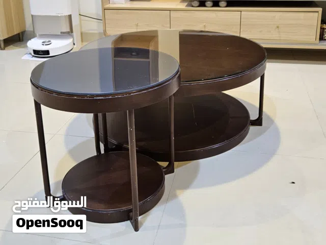طاولات قهوة وخدمة قطعتين