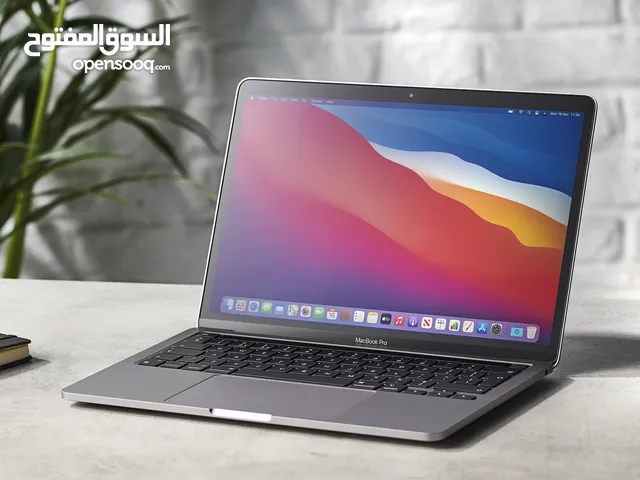 لابتوب ماك بوك برو 13.3 انش 256 جيجا 16 جيجا رام جنطة + كرتونة الجهاز + الشاحن الابتوب نظيف محاف
