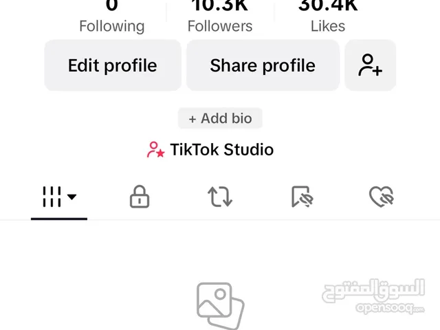 Tiltok account sale 10.3k