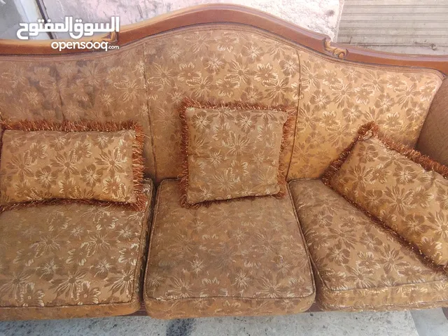 طقم كنب حفر خشب زان امريكي لون بني
