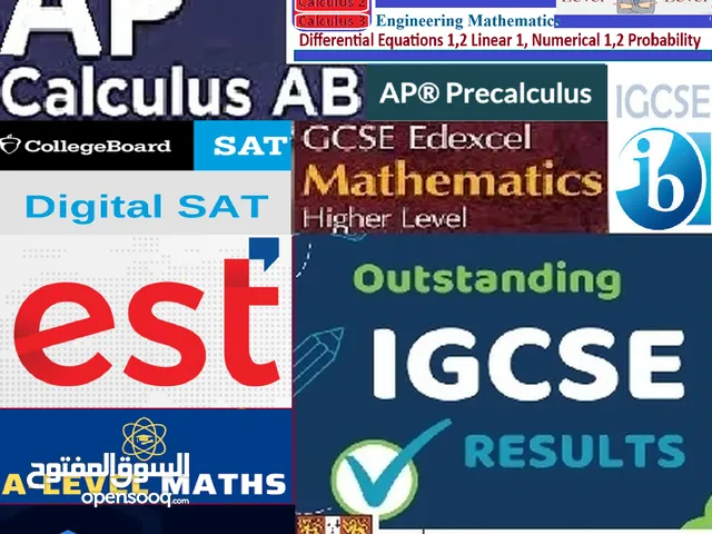 مدرس رياضيات AP Calculus, AP pre-calc A,O level, IB, DSAT ,EST Math1,2 و طلاب الهندسة خبرة 22سنه