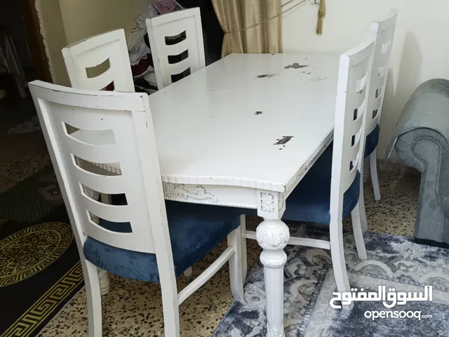 طاولة سفرة 6 كراسي خشب زان وصلد للبيع