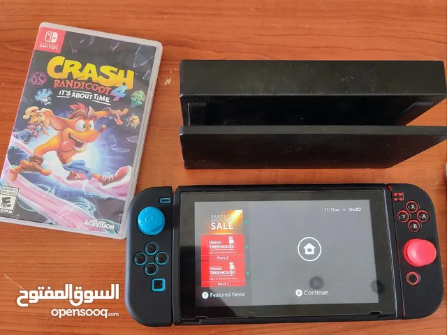 nintindo switch انيف خالي من للعيوب بكامل ملحقاته والكثر من الاعاب