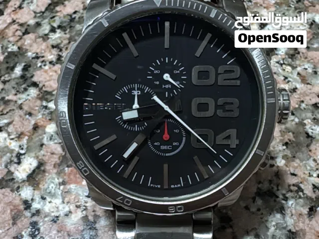 Japanese Silver Quartz Diesel Watch DZ4209 (51.6mm) with water resistance.