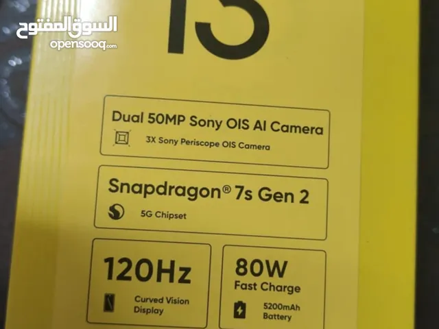 Realme  13برو بلص جهاز عني عن التعريف استعمال شهرين وكاله ولا شخط معو كرتونه وشاحنو موجود برصيفه