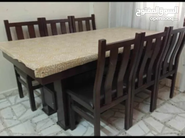 طاولة سفرة مودرن مع 6 كراسي خشب زان اصلي للبيع