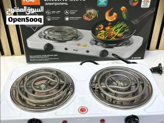 غاز كهربائي من شركة RAF متوفر بلاطه او حلزوني بقوة 2000واط