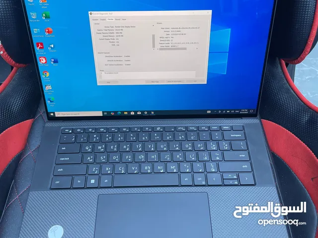للبيع بحالة ممتازة كالجديد DELL PRECISION 5560 Processor i9 /11950H Memory 32 GB hard disk 1TB S