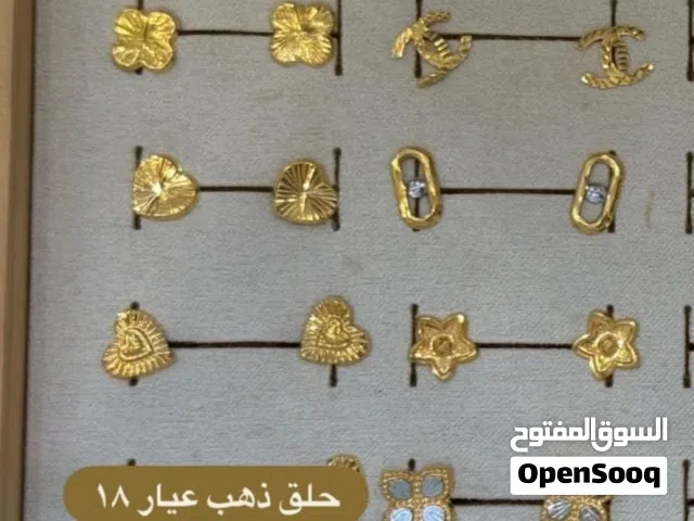 حلق ذهب عيار 21 و 18