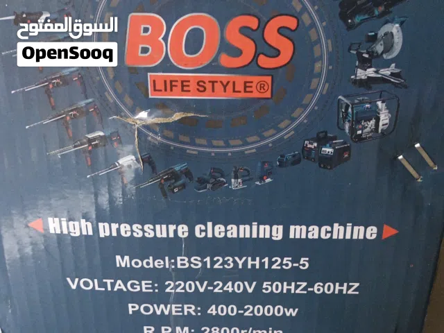 السلام عليكم.. متوفر للبيع 1/ مكينة بريشر الماء بضغط عالي جدا من شركة BOSS صناعه المانية مع كامل ملح